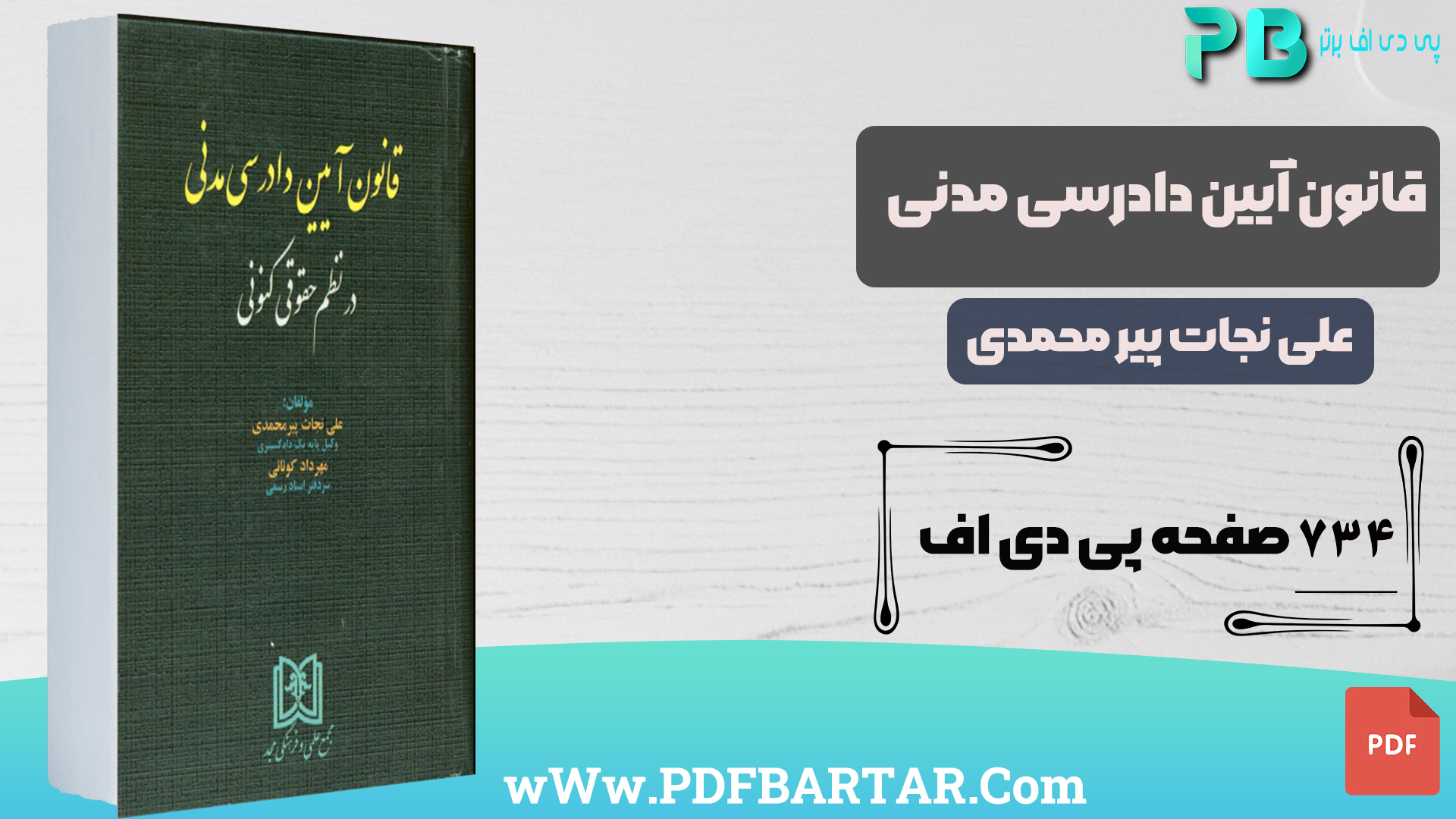  پی دی اف کتاب قانون آیین دادرسی مدنی علی نجات پیر محمدی PDF-پی دی اف برتر 